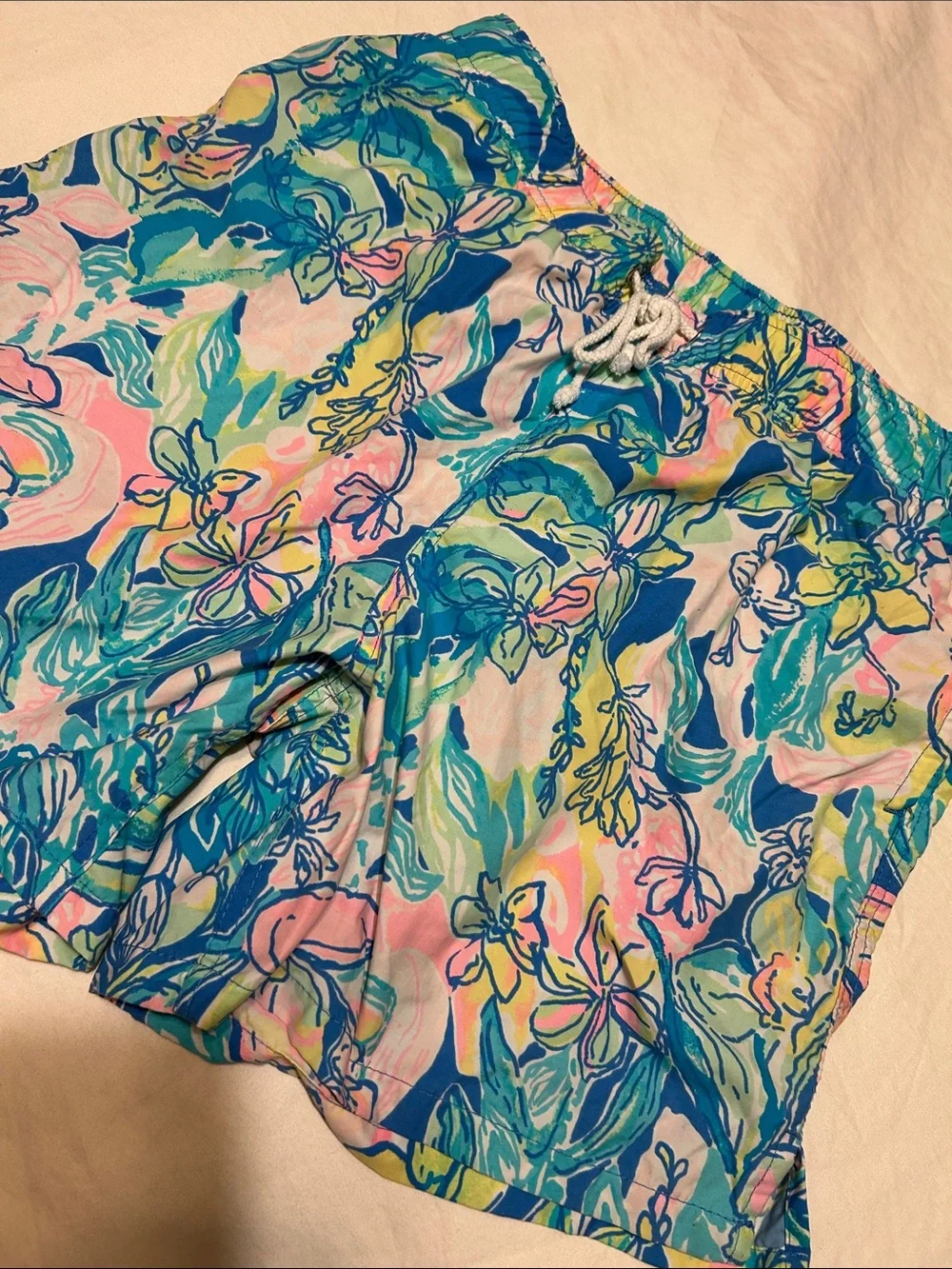 Lilly Pulitzer Multicolor Floral Drawstring Shorts